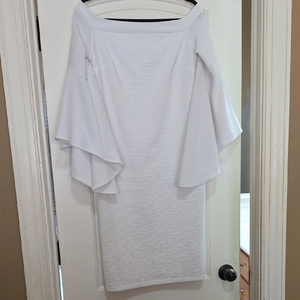 Bisou Bisou White Off-Shoulder Maxi Dress